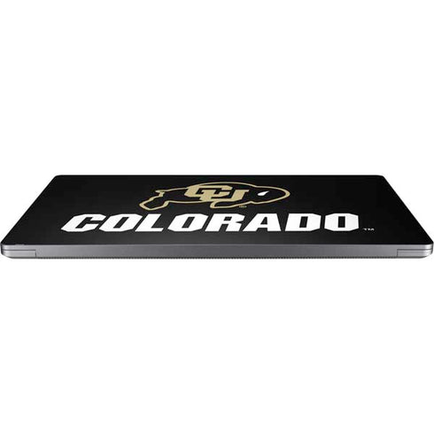 University of Colorado CU Logo on Black Universal Laptop 16.6in (13.4 x 9.7in) Skin